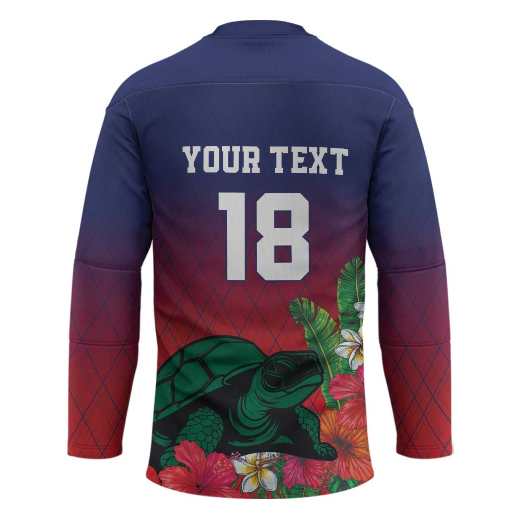 Custom Cayman Islands Hockey Jersey Green Turtle Sporty Style - Wonder Print Shop