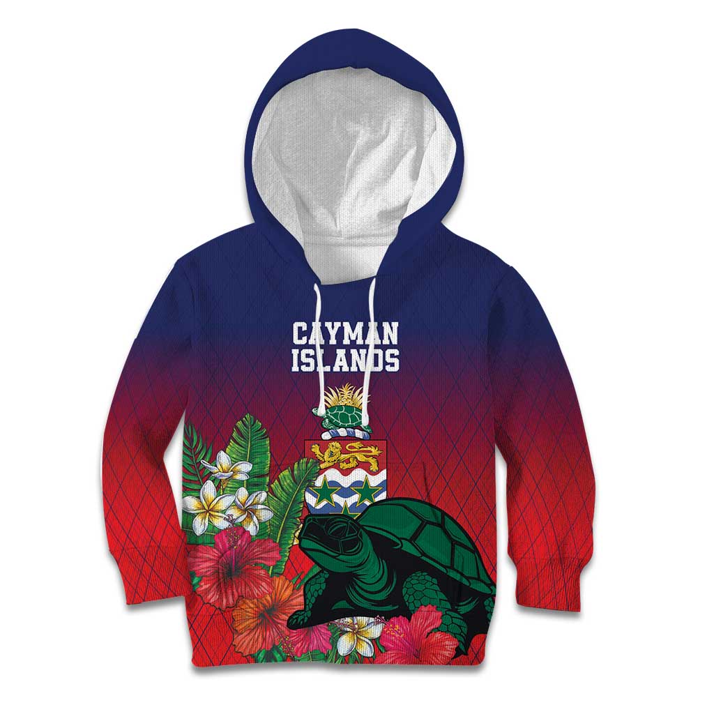 Custom Cayman Islands Kid Hoodie Green Turtle Sporty Style - Wonder Print Shop