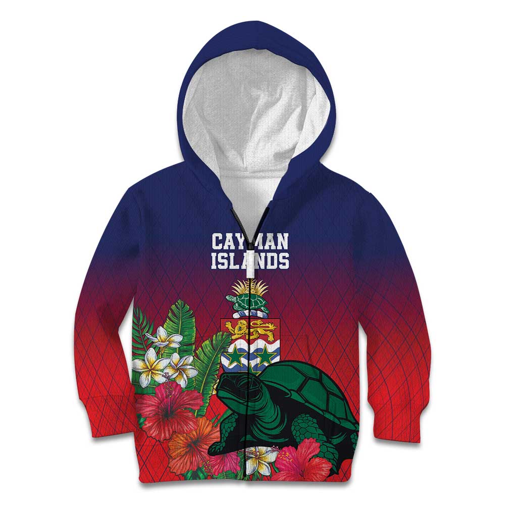 Custom Cayman Islands Kid Hoodie Green Turtle Sporty Style - Wonder Print Shop