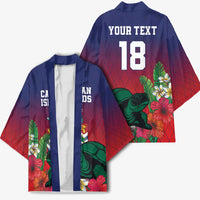 Custom Cayman Islands Kimono Green Turtle Sporty Style - Wonder Print Shop