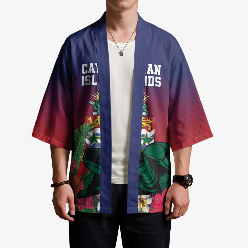 Custom Cayman Islands Kimono Green Turtle Sporty Style - Wonder Print Shop