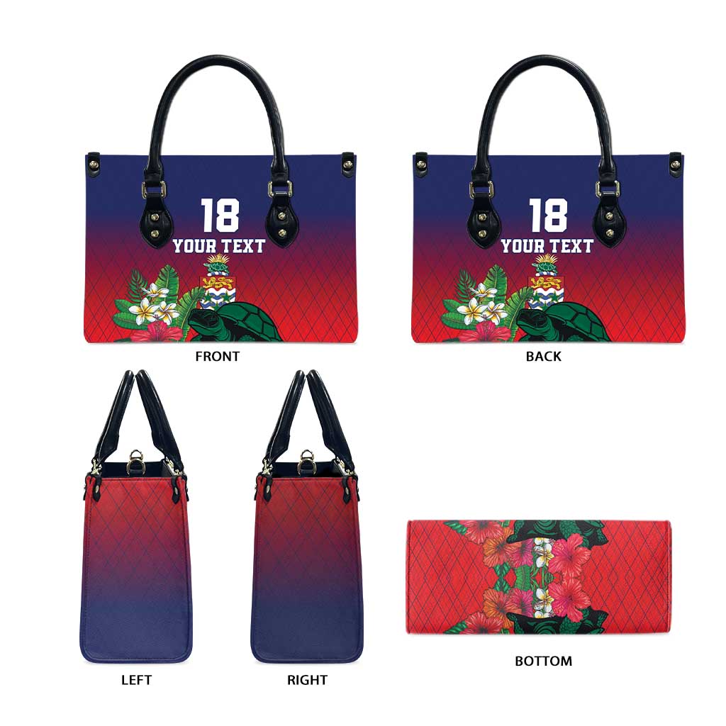 Custom Cayman Islands Leather Bag Green Turtle Sporty Style - Wonder Print Shop