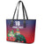 Custom Cayman Islands Leather Tote Bag Green Turtle Sporty Style - Wonder Print Shop