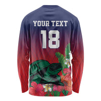 Custom Cayman Islands Long Sleeve Shirt Green Turtle Sporty Style - Wonder Print Shop