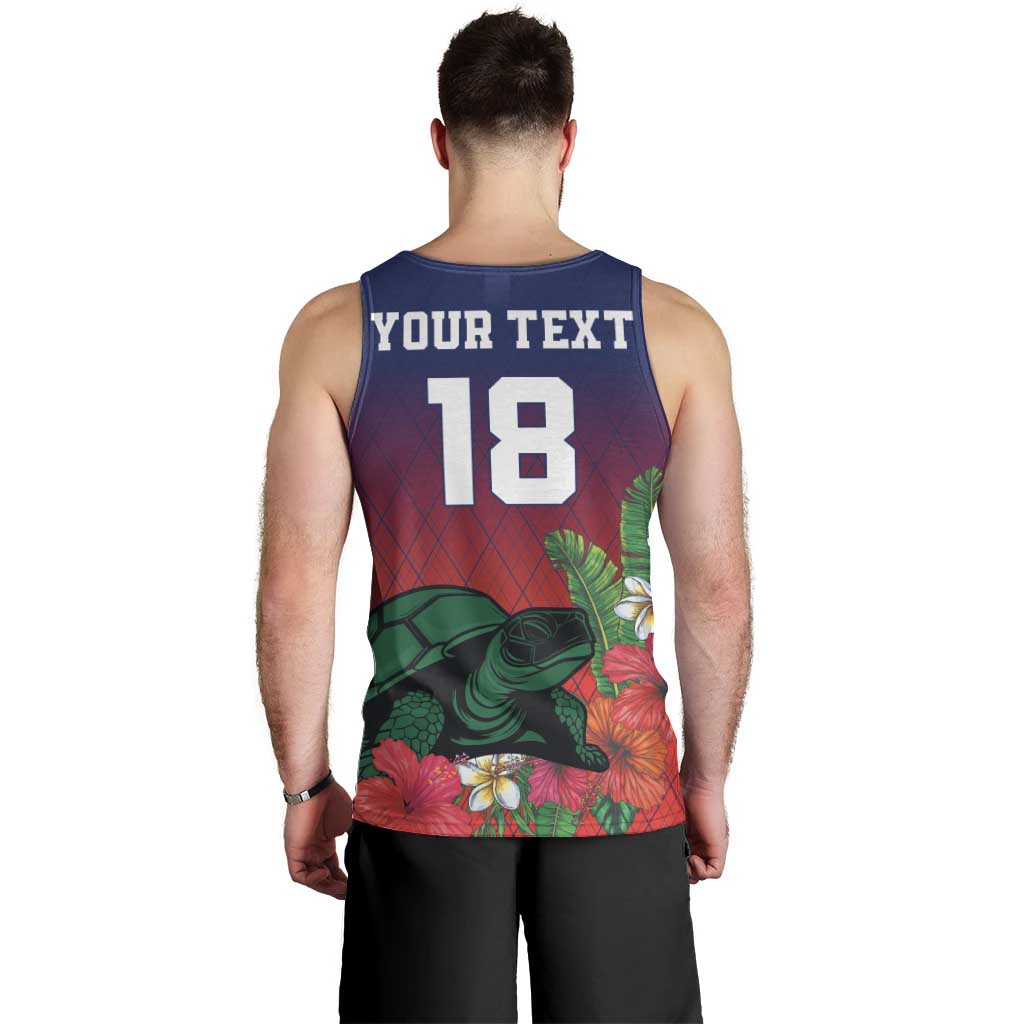 Custom Cayman Islands Men Tank Top Green Turtle Sporty Style - Wonder Print Shop