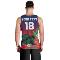 Custom Cayman Islands Men Tank Top Green Turtle Sporty Style - Wonder Print Shop