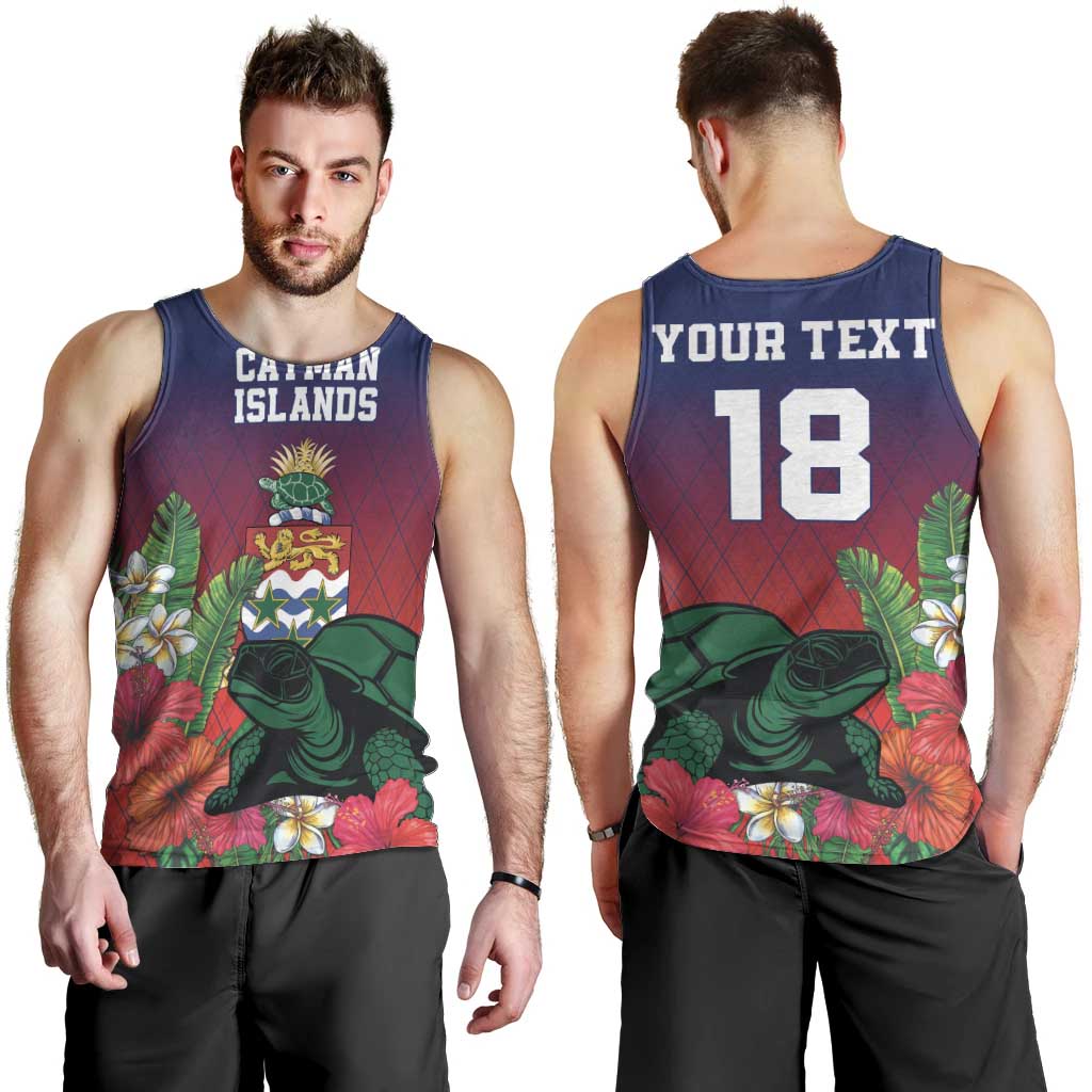 Custom Cayman Islands Men Tank Top Green Turtle Sporty Style - Wonder Print Shop