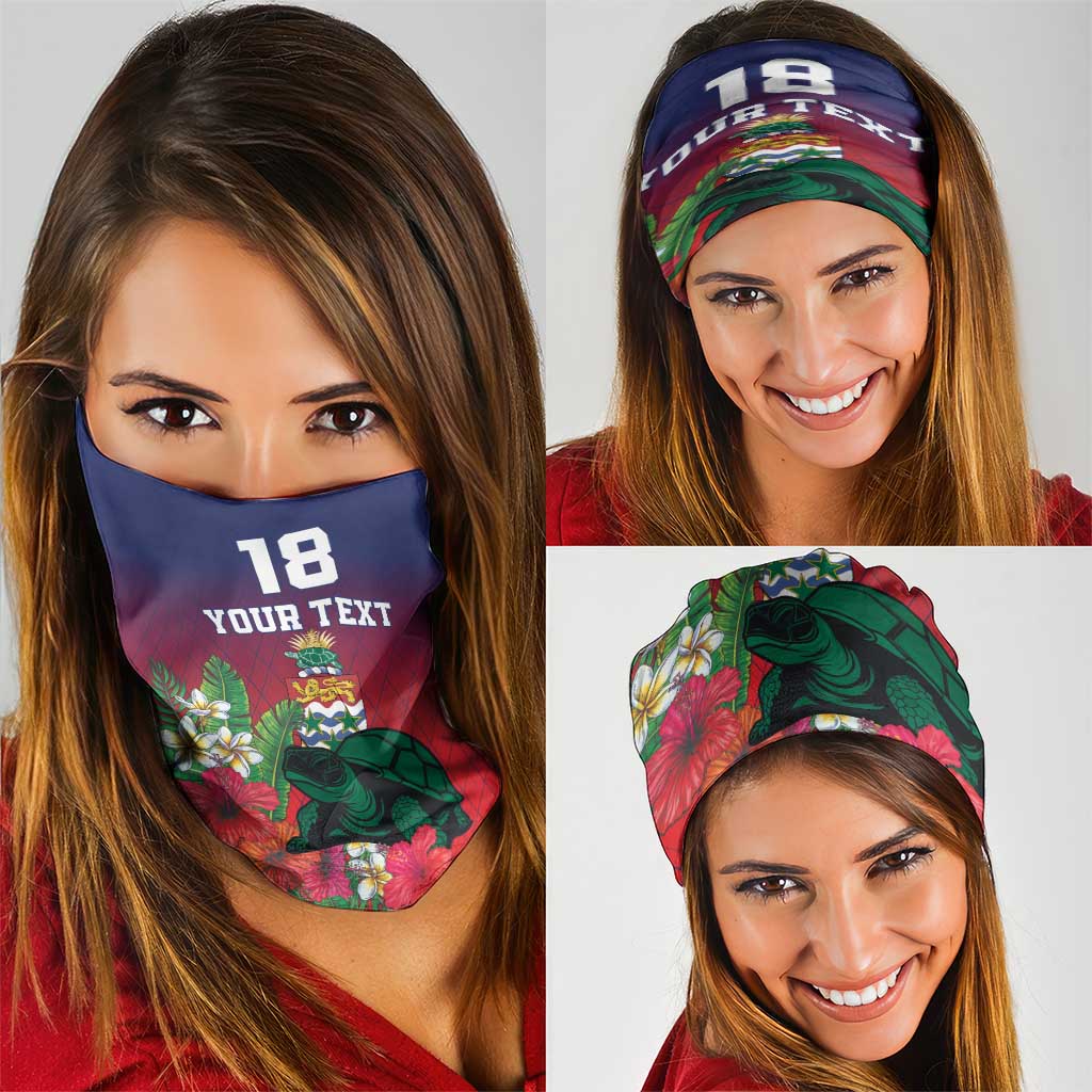 Cayman Islands Neck Gaiter Green Turtle Sporty Style LT18