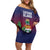 Custom Cayman Islands Off Shoulder Short Dress Green Turtle Sporty Style - Wonder Print Shop