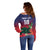 Custom Cayman Islands Off Shoulder Sweater Green Turtle Sporty Style - Wonder Print Shop