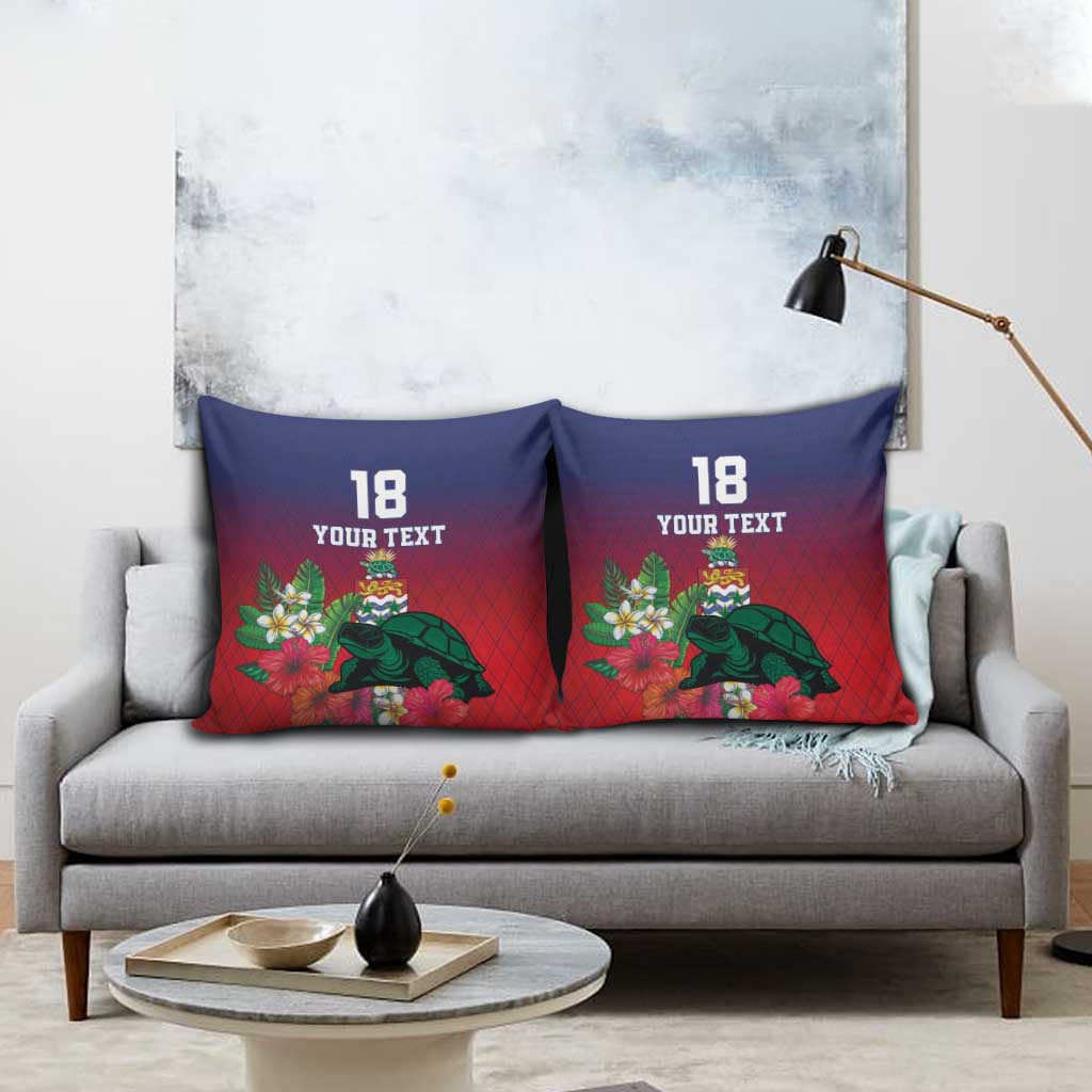 Custom Cayman Islands Pillow Cover Green Turtle Sporty Style - Wonder Print Shop