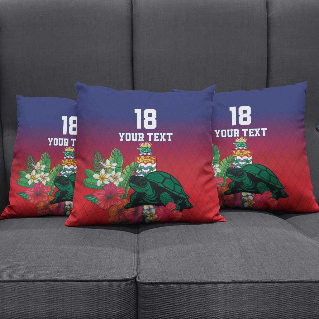 Custom Cayman Islands Pillow Cover Green Turtle Sporty Style - Wonder Print Shop