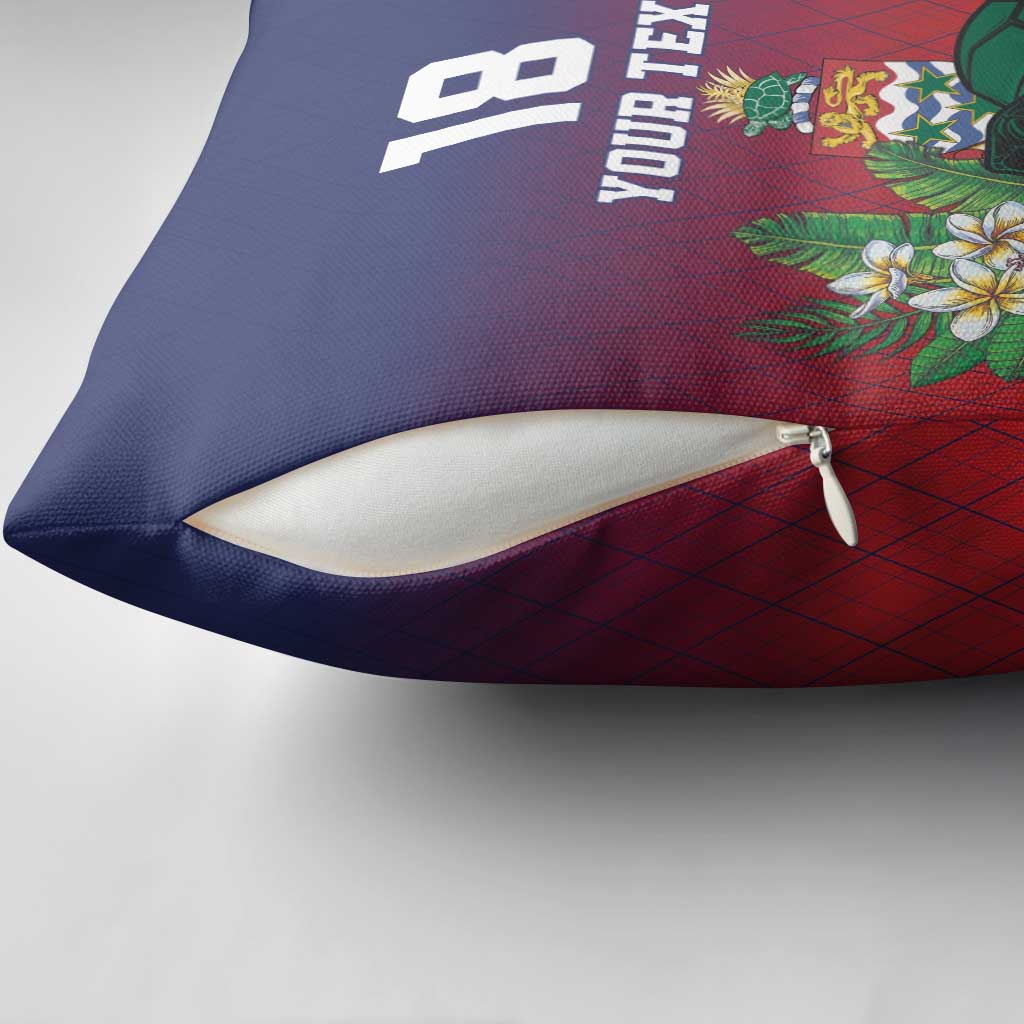 Custom Cayman Islands Pillow Cover Green Turtle Sporty Style - Wonder Print Shop