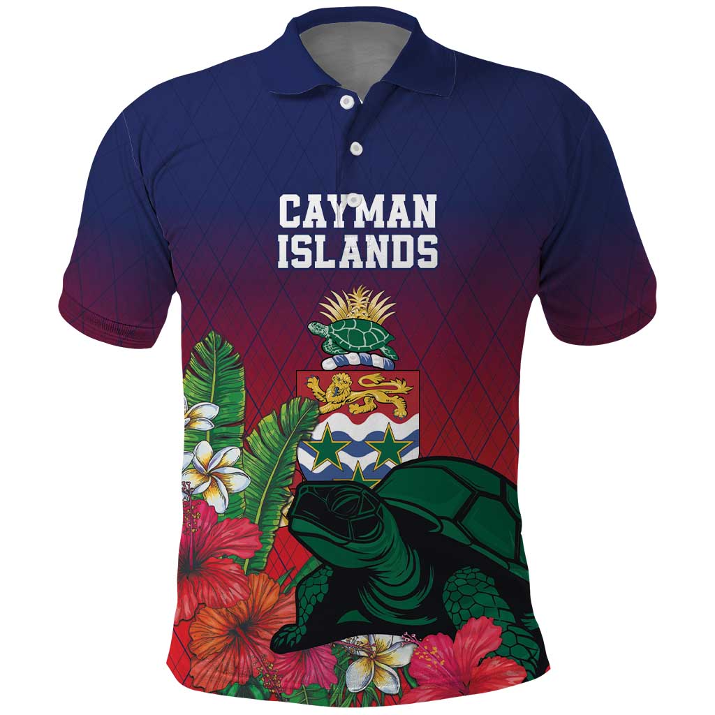 Custom Cayman Islands Polo Shirt Green Turtle Sporty Style - Wonder Print Shop