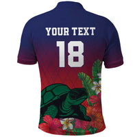 Custom Cayman Islands Polo Shirt Green Turtle Sporty Style - Wonder Print Shop