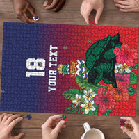 Custom Cayman Islands Puzzle Green Turtle Sporty Style LT18