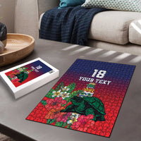 Custom Cayman Islands Puzzle Green Turtle Sporty Style LT18