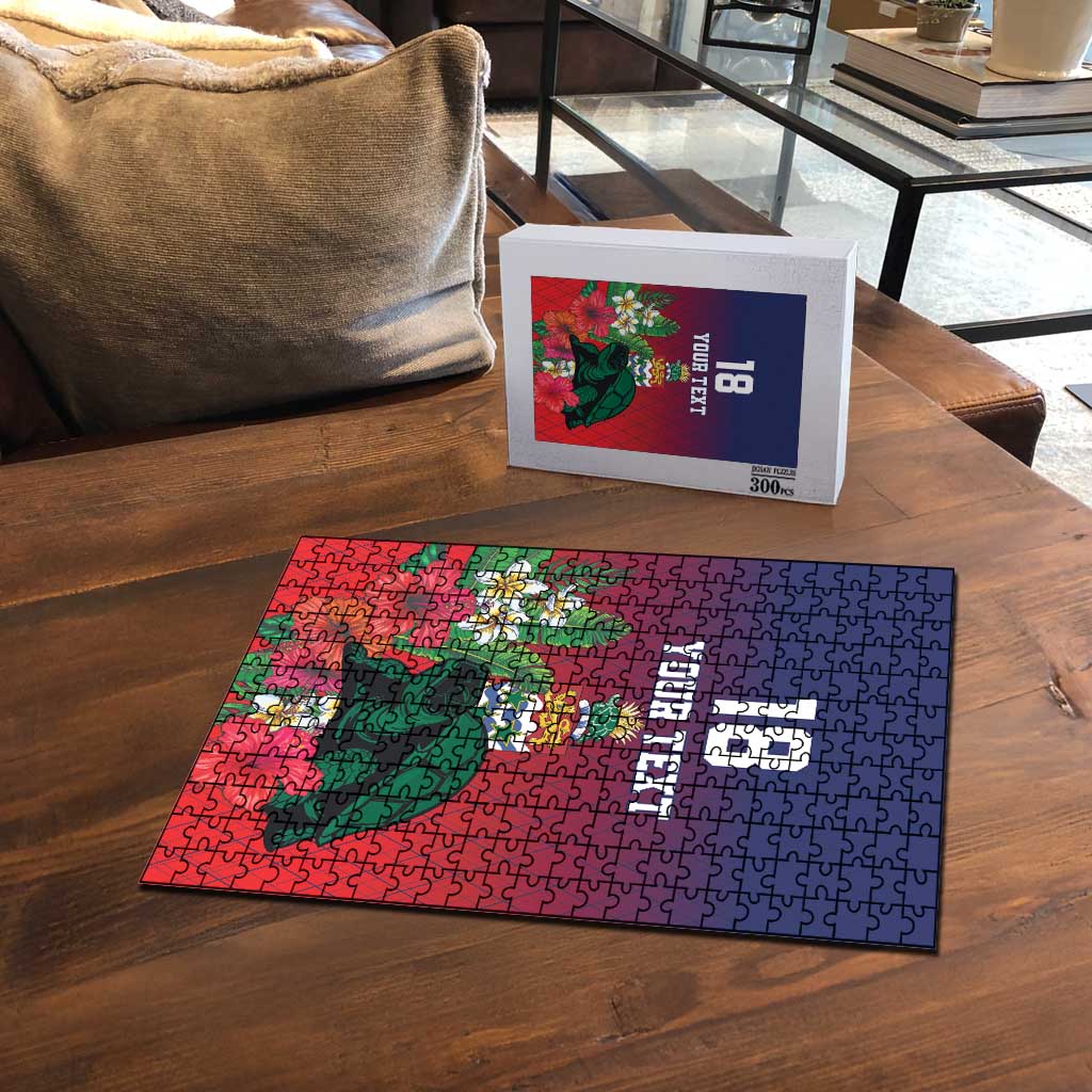 Custom Cayman Islands Puzzle Green Turtle Sporty Style LT18