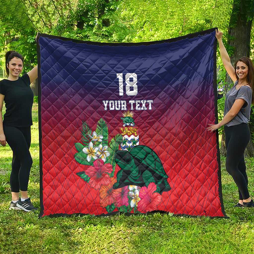 Custom Cayman Islands Quilt Green Turtle Sporty Style - Wonder Print Shop