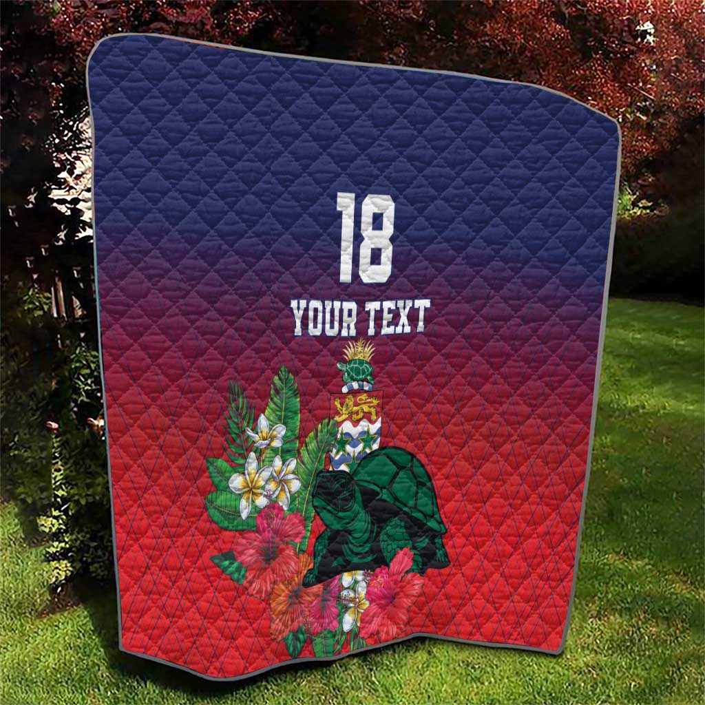 Custom Cayman Islands Quilt Green Turtle Sporty Style - Wonder Print Shop