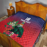 Custom Cayman Islands Quilt Green Turtle Sporty Style - Wonder Print Shop