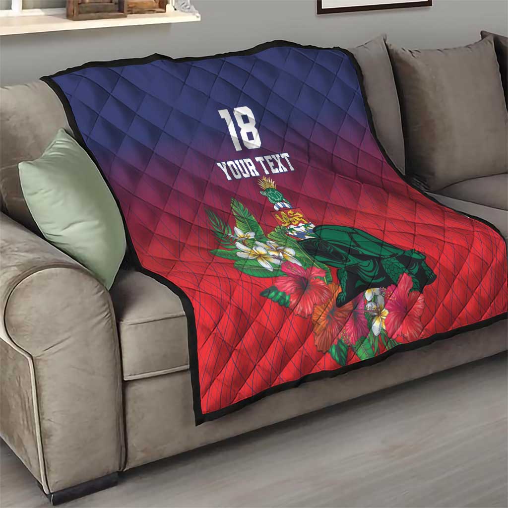 Custom Cayman Islands Quilt Green Turtle Sporty Style - Wonder Print Shop