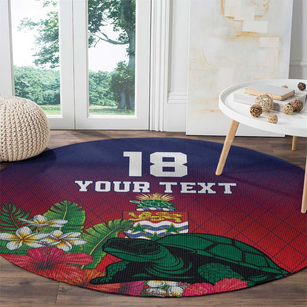 Custom Cayman Islands Round Carpet Green Turtle Sporty Style - Wonder Print Shop