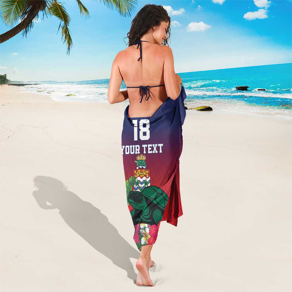 Custom Cayman Islands Sarong Green Turtle Sporty Style - Wonder Print Shop