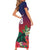 Custom Cayman Islands Short Sleeve Bodycon Dress Green Turtle Sporty Style - Wonder Print Shop