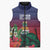 Custom Cayman Islands Sleeveless Puffer Jacket Green Turtle Sporty Style - Wonder Print Shop