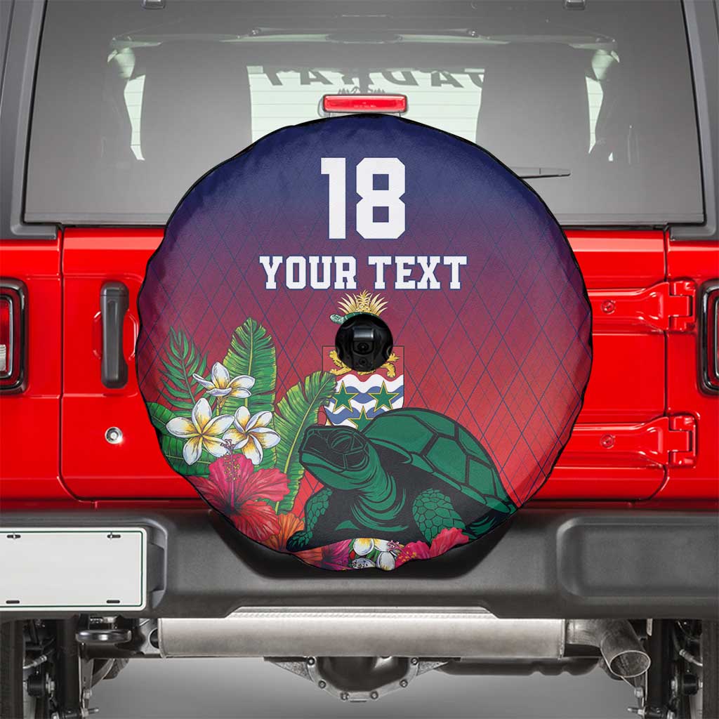 Custom Cayman Islands Spare Tire Cover Green Turtle Sporty Style - Wonder Print Shop