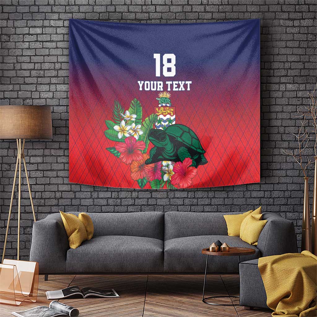 Custom Cayman Islands Tapestry Green Turtle Sporty Style - Wonder Print Shop