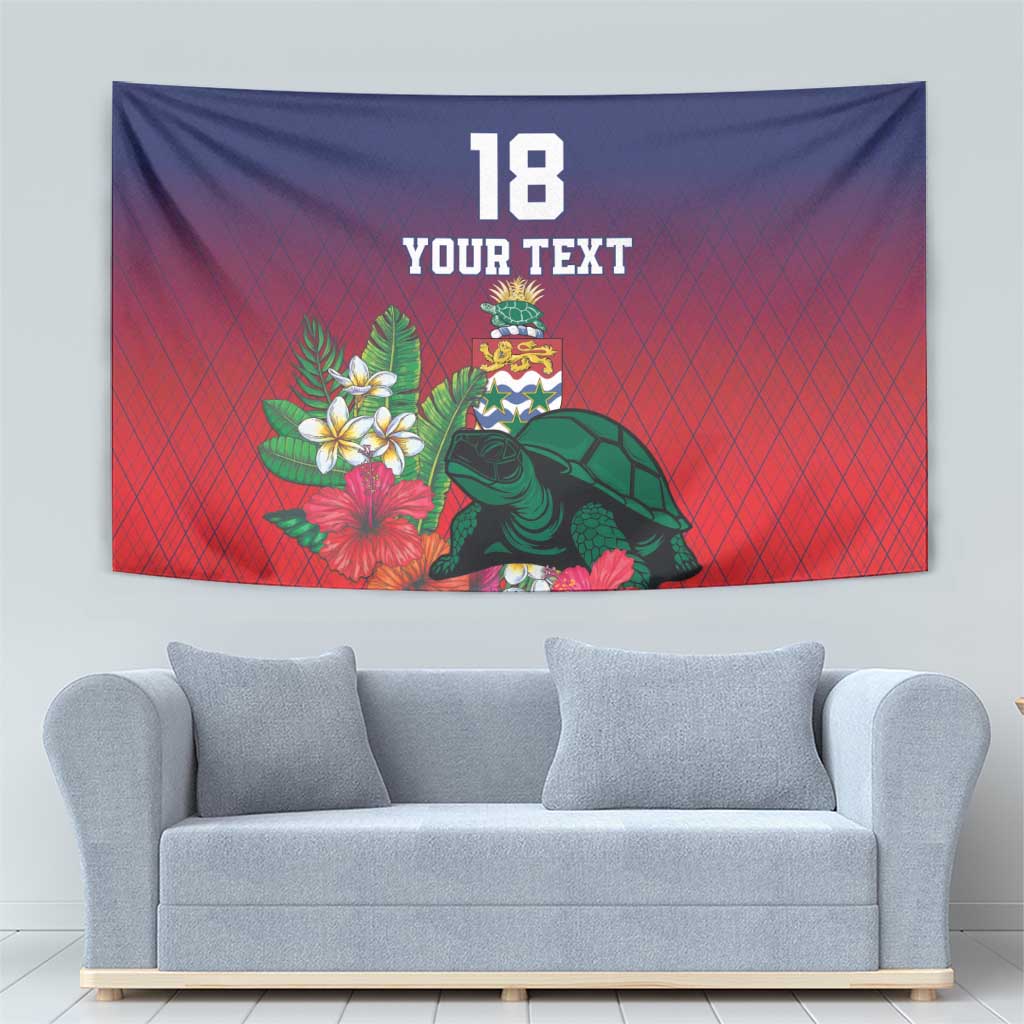 Custom Cayman Islands Tapestry Green Turtle Sporty Style - Wonder Print Shop