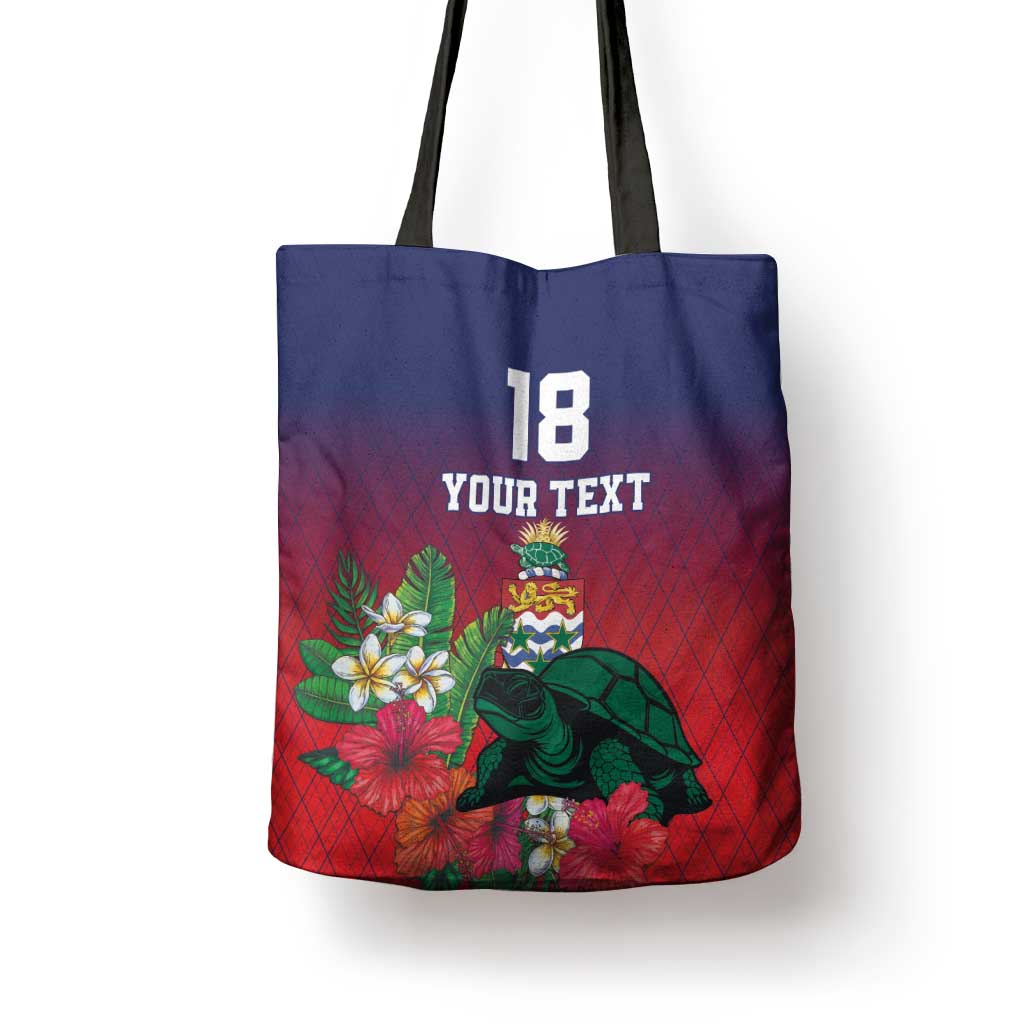 Custom Cayman Islands Tote Bag Green Turtle Sporty Style - Wonder Print Shop