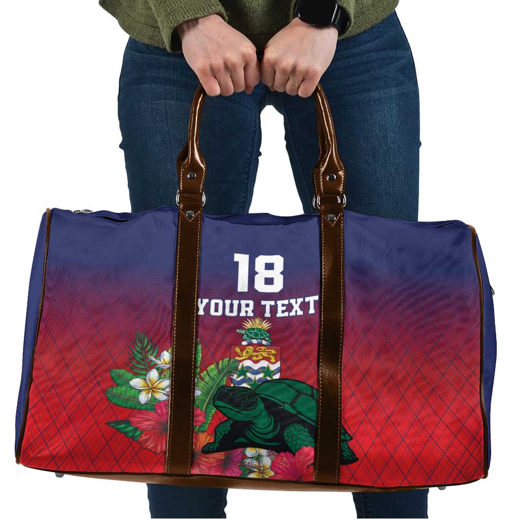 Custom Cayman Islands Travel Bag Green Turtle Sporty Style - Wonder Print Shop