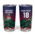 Custom Cayman Islands Tumbler Cup Green Turtle Sporty Style - Wonder Print Shop