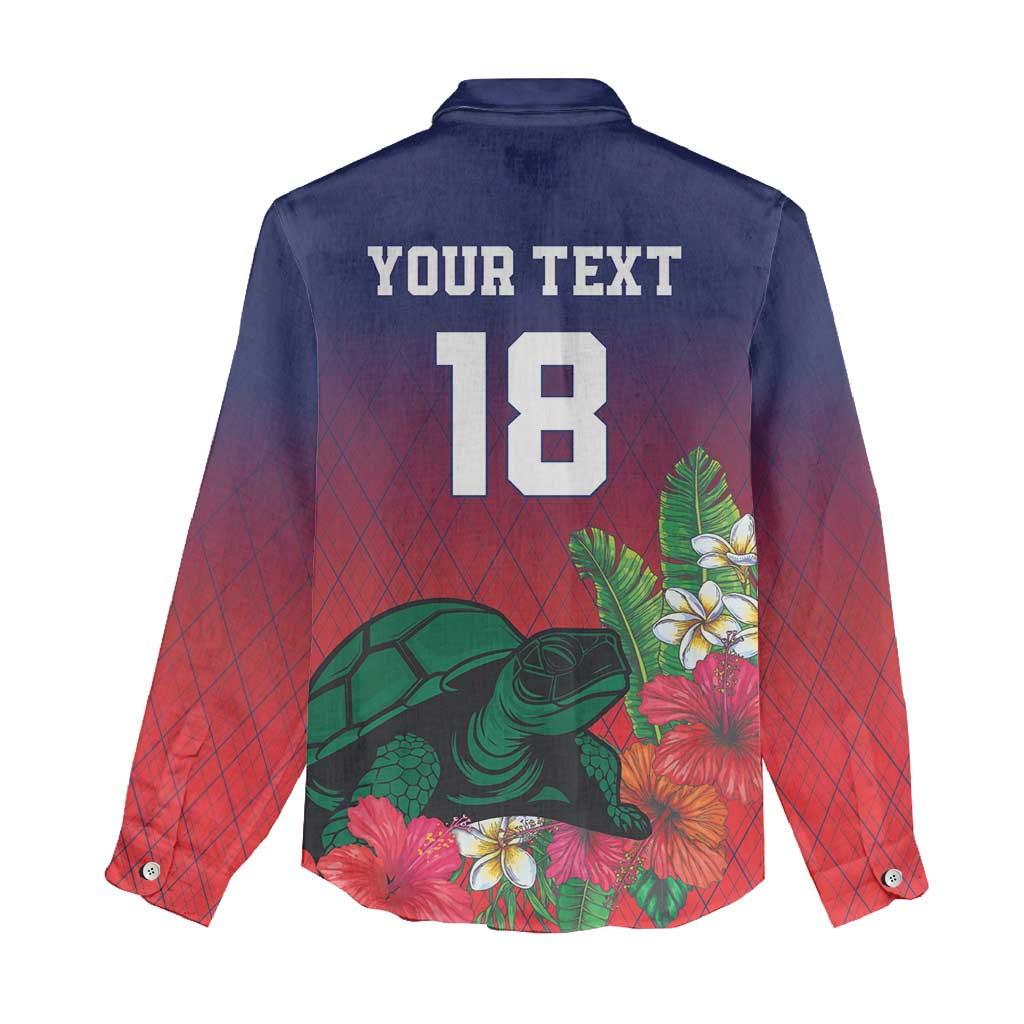 Custom Cayman Islands Women Casual Shirt Green Turtle Sporty Style - Wonder Print Shop