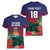 Custom Cayman Islands Women V-Neck T-Shirt Green Turtle Sporty Style - Wonder Print Shop