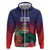 Custom Cayman Islands Zip Hoodie Green Turtle Sporty Style - Wonder Print Shop