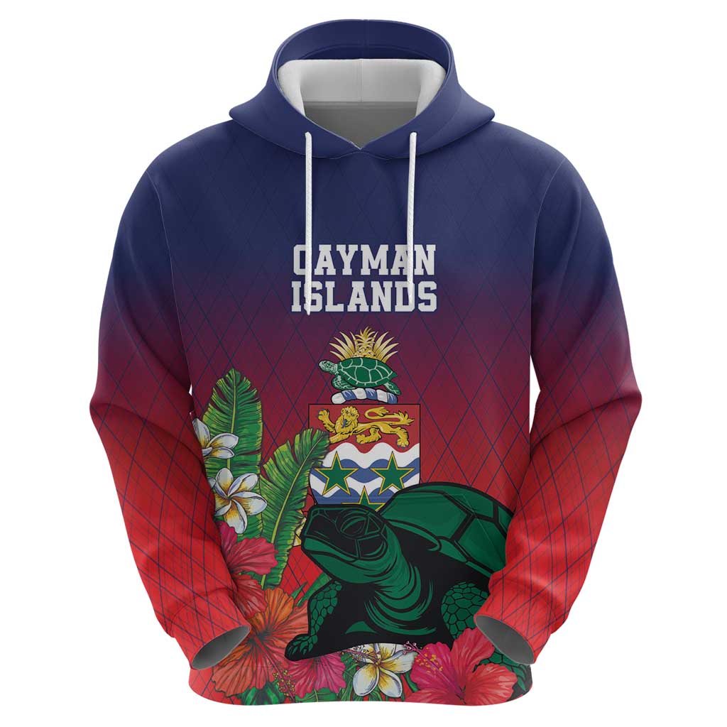 Custom Cayman Islands Zip Hoodie Green Turtle Sporty Style - Wonder Print Shop