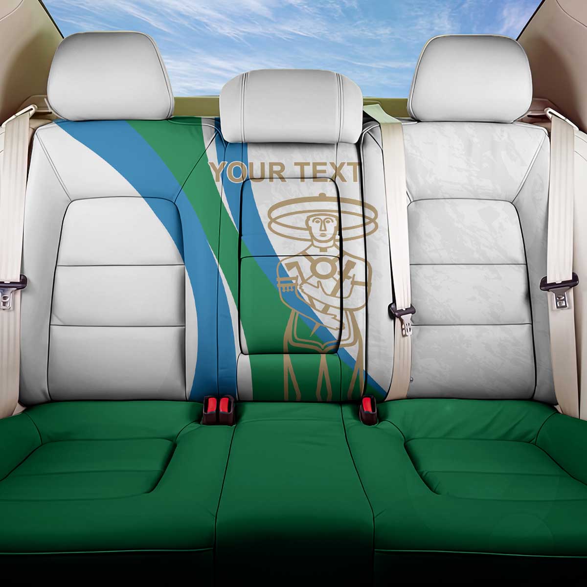 Personalized Italian Region Abruzzo Back Car Seat Cover Italy Sporty Style - Wonder Print Shop