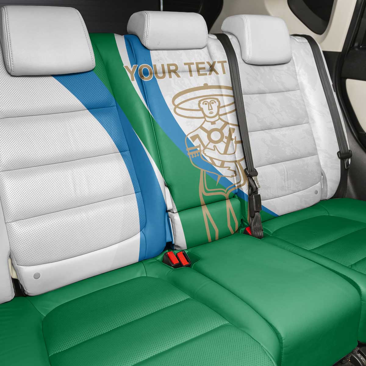 Personalized Italian Region Abruzzo Back Car Seat Cover Italy Sporty Style - Wonder Print Shop