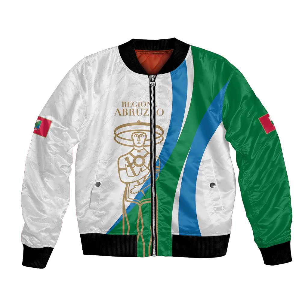 Personalized Italian Region Abruzzo Bomber Jacket Italy Sporty Style - Wonder Print Shop