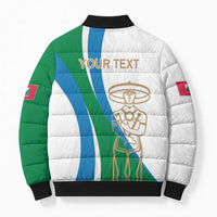 Personalized Italian Region Abruzzo Bomber Puffer Jacket Italy Sporty Style - Wonder Print Shop