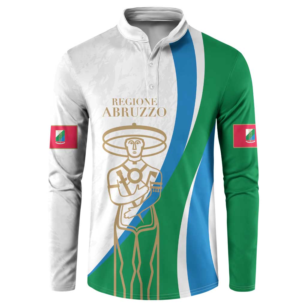Personalized Italian Region Abruzzo Button Sweatshirt Italy Sporty Style - Wonder Print Shop
