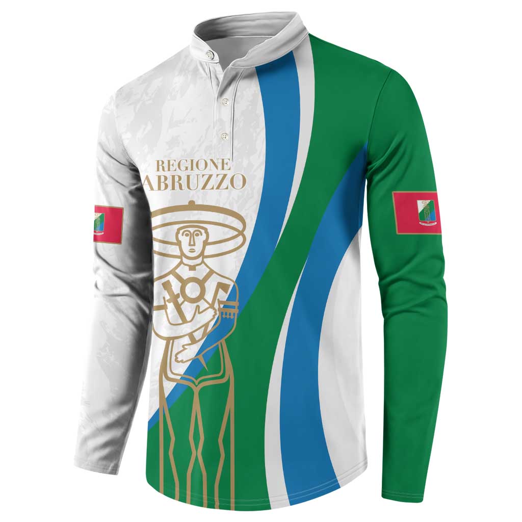 Personalized Italian Region Abruzzo Button Sweatshirt Italy Sporty Style - Wonder Print Shop