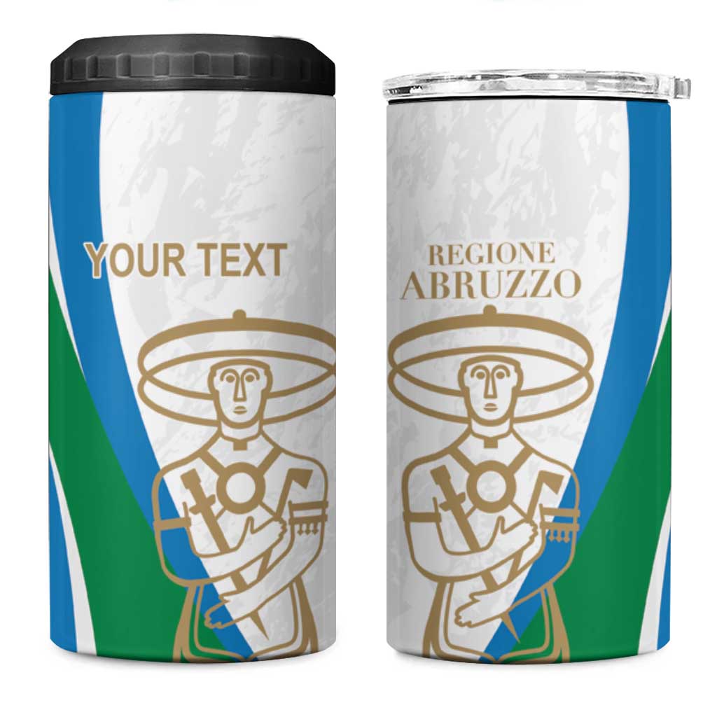 Personalized Italian Region Abruzzo 4 in 1 Can Cooler Tumbler Italy Sporty Style - Wonder Print Shop