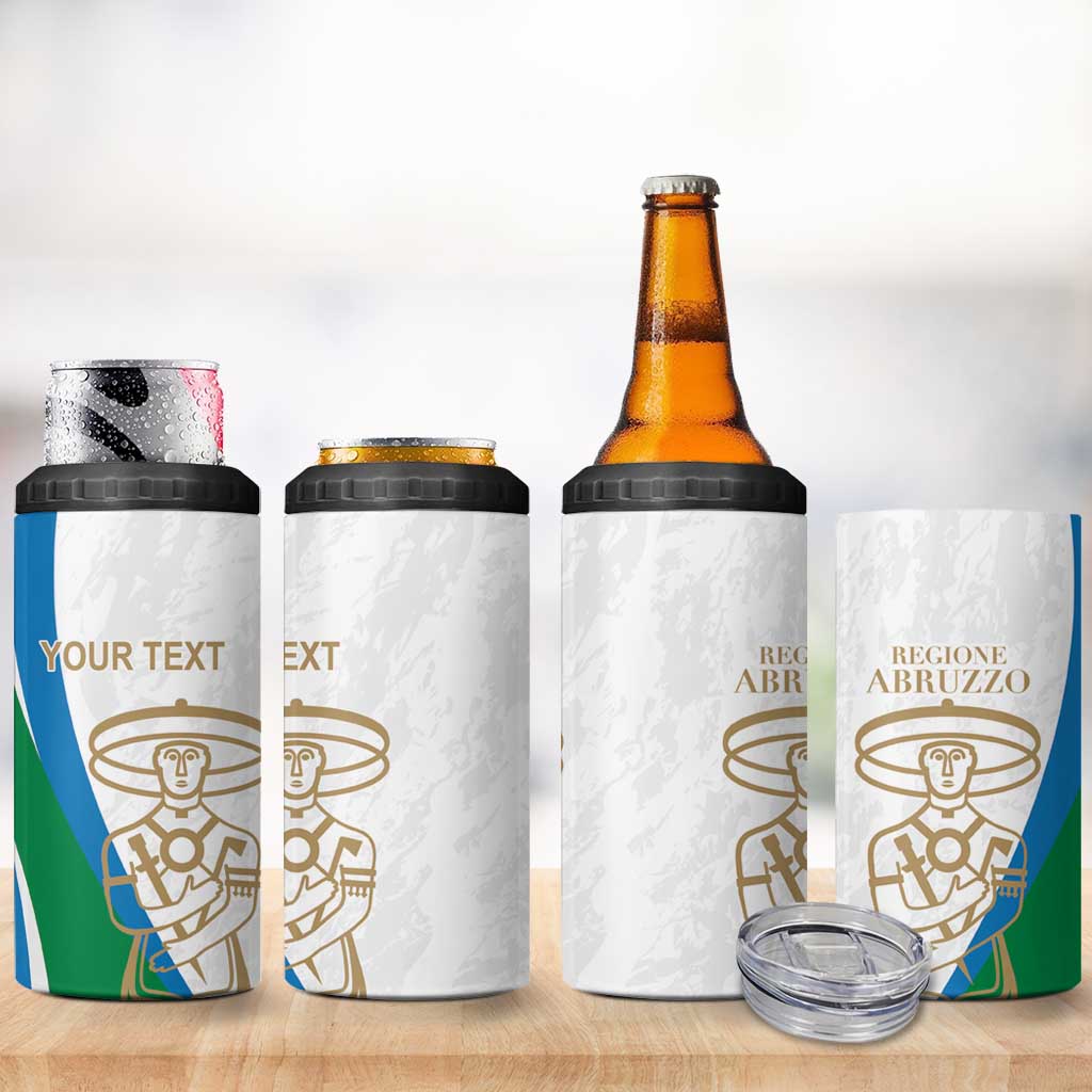 Personalized Italian Region Abruzzo 4 in 1 Can Cooler Tumbler Italy Sporty Style - Wonder Print Shop