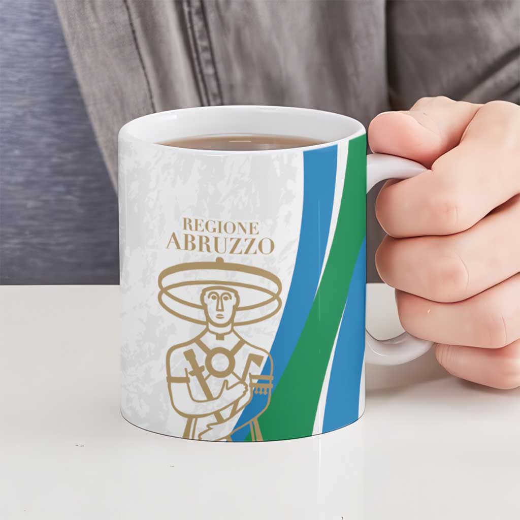 Personalized Italian Region Abruzzo Ceramic Mug Italy Sporty Style - Wonder Print Shop