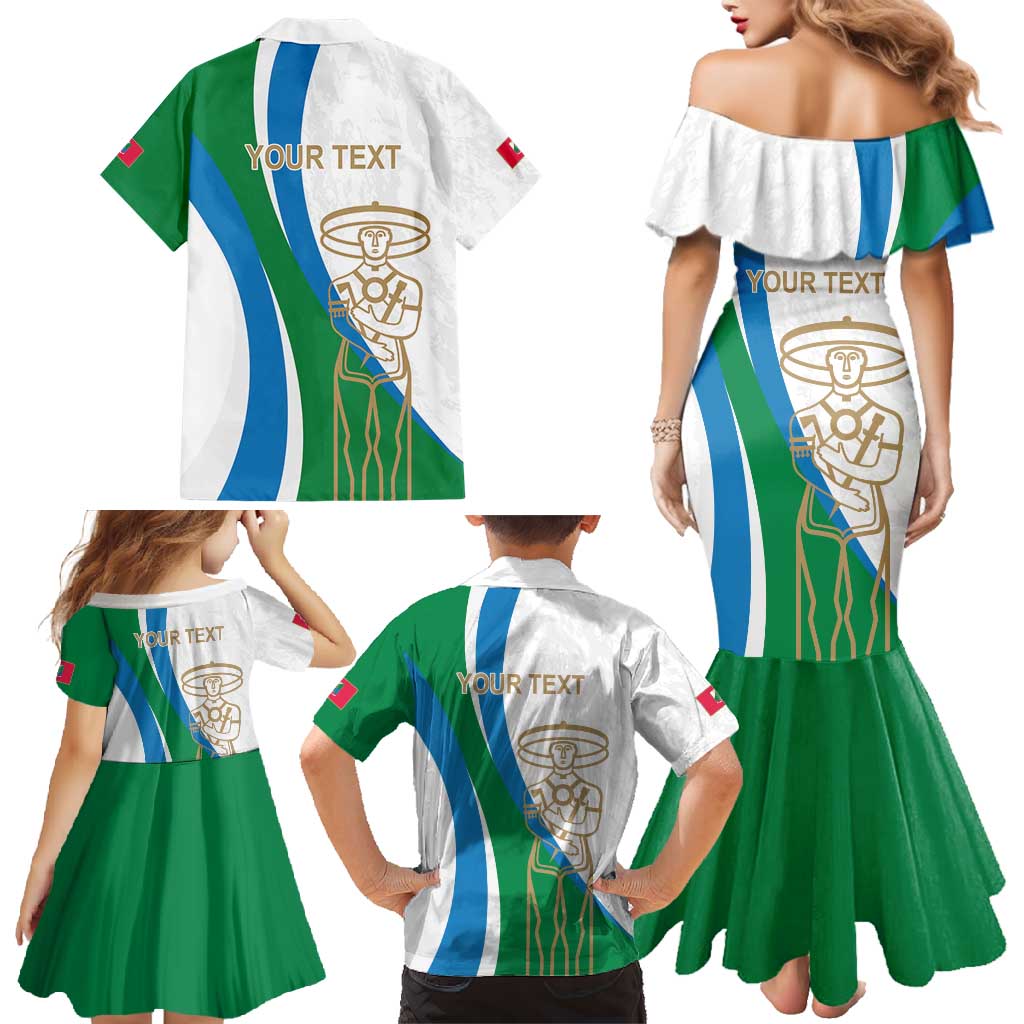 Personalized Italian Region Abruzzo Family Matching Mermaid Dress and Hawaiian Shirt Italy Sporty Style - Wonder Print Shop